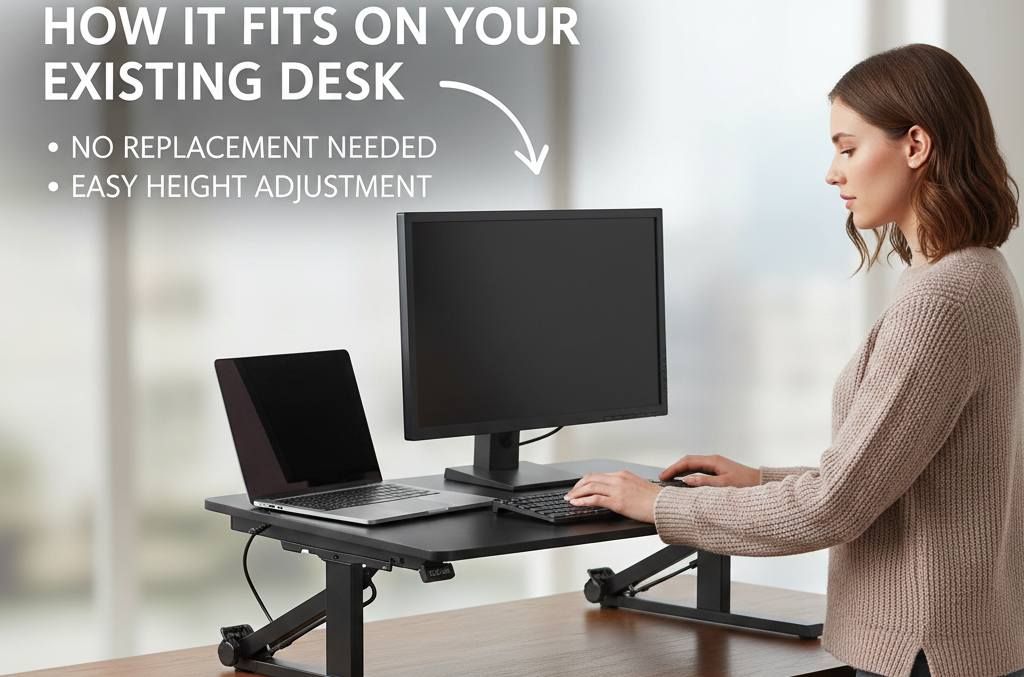 How It Fits on Your Existing Desk
