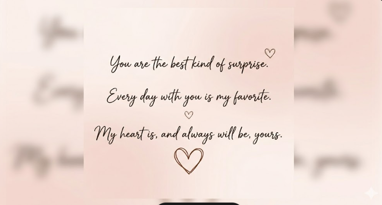 Short love quotes aesthetic image with minimal pastel background and romantic typography
