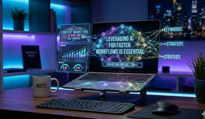 “AI generating human-like content automatically using advanced algorithms”