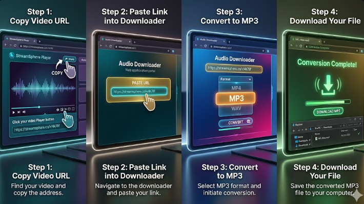 How do I download audio on YouTube step by step
